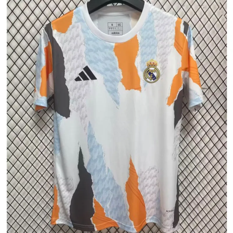 Maillot de joueur d'entraînement du Real Madrid 2024/25 - Blanc