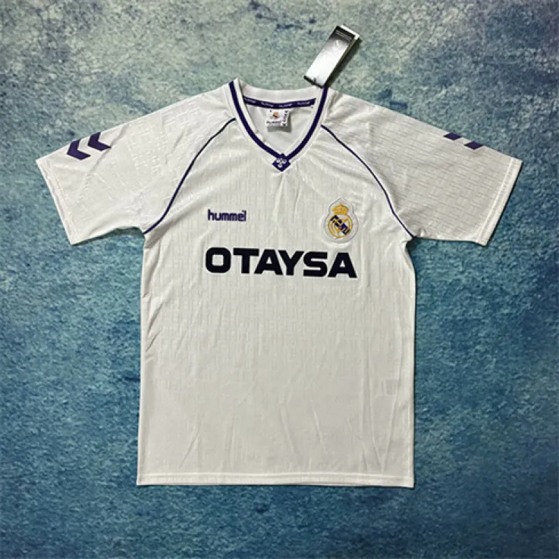 Maillot rétro du Real Madrid 1990/92 domicile - Blanc