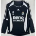 Troisième maillot rétro à manches longues du Real Madrid 2006/07 - Noir