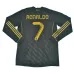 Real Madrid Langarm-Retro-Trikot Nr. 7 von Ronaldo 2011/12 Auswärtsspiel - Schwarz