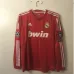 Troisième maillot rétro à manches longues du Real Madrid 2011/12 - Rouge
