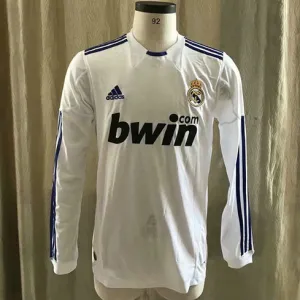 Real Madrid Long-Sleeved Retro Jersey 2010/11 Home - White