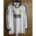 Maillot rétro à manches longues du Real Madrid 2000 domicile - Blanc