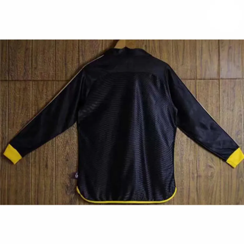 Maillot rétro à manches longues du Real Madrid 1998-00 Extérieur - Noir