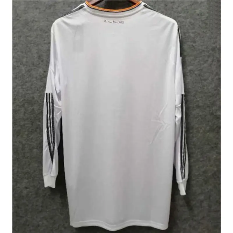 Real Madrid Long-Sleeved Retro Jersey 2013/14 Home - White