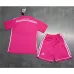 Terza maglia retro per bambini del Real Madrid 2014/15 - Rosa