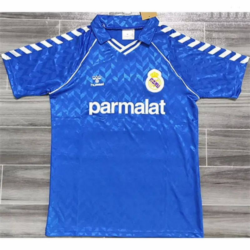 Real Madrid Retro-Trikot 86-88 Auswärtsspiel - Blau