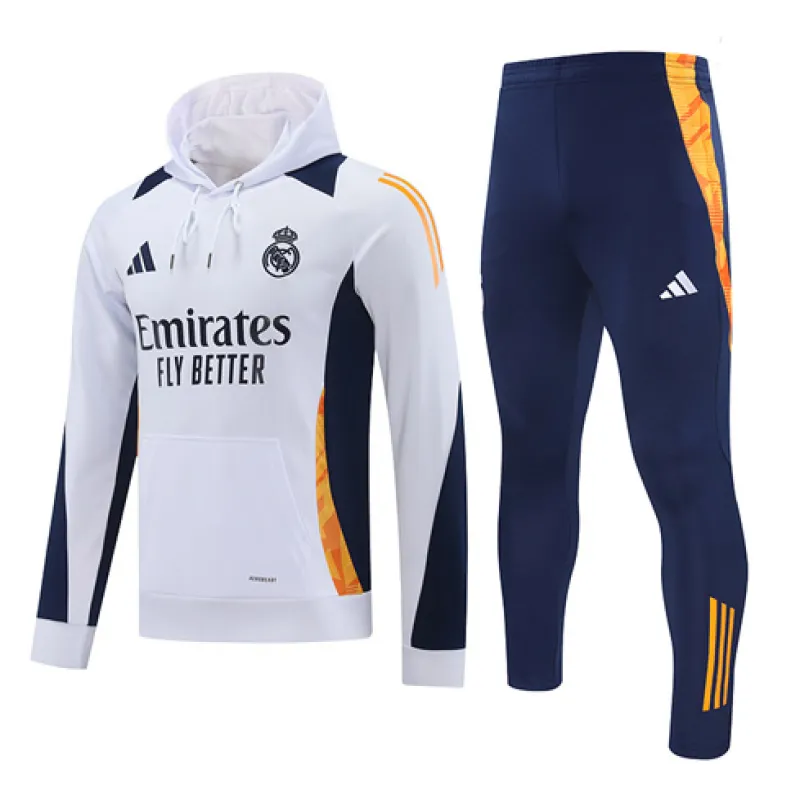 Ropa deportiva con capucha del Real Madrid 2024/25 - Blanco