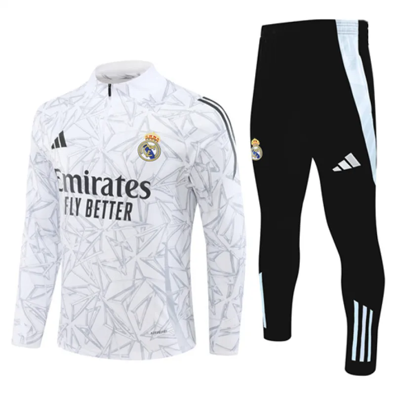 Vêtements de sport du Real Madrid 2024/25 - Blanc