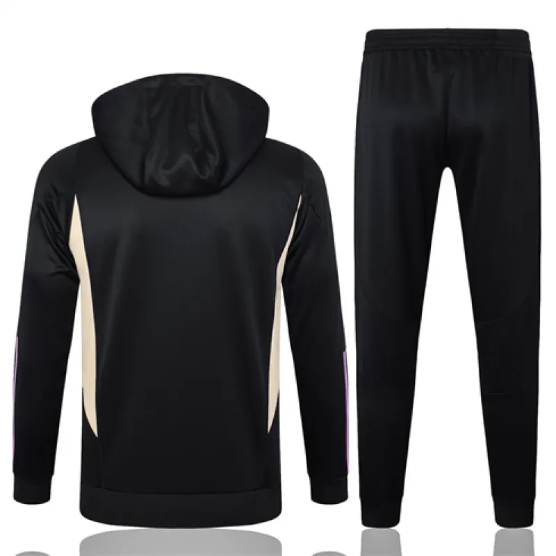 Real Madrid Children's Hooded Sportswear 2024/25 - Black