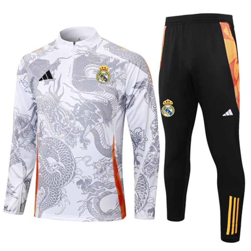 Real Madrid 2024/25 Kids White Sportswear Set