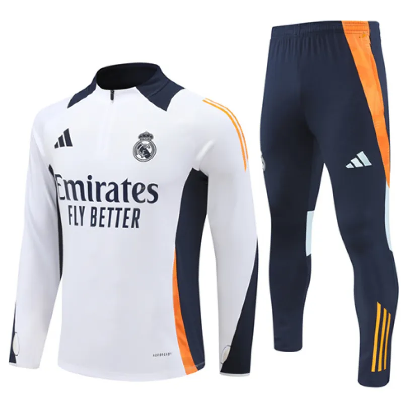 Vêtements de sport pour enfants du Real Madrid 2024/25 - Blanc