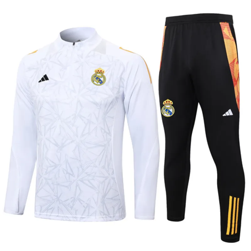 Vêtements de sport pour enfants du Real Madrid 2024/25 - Blanc