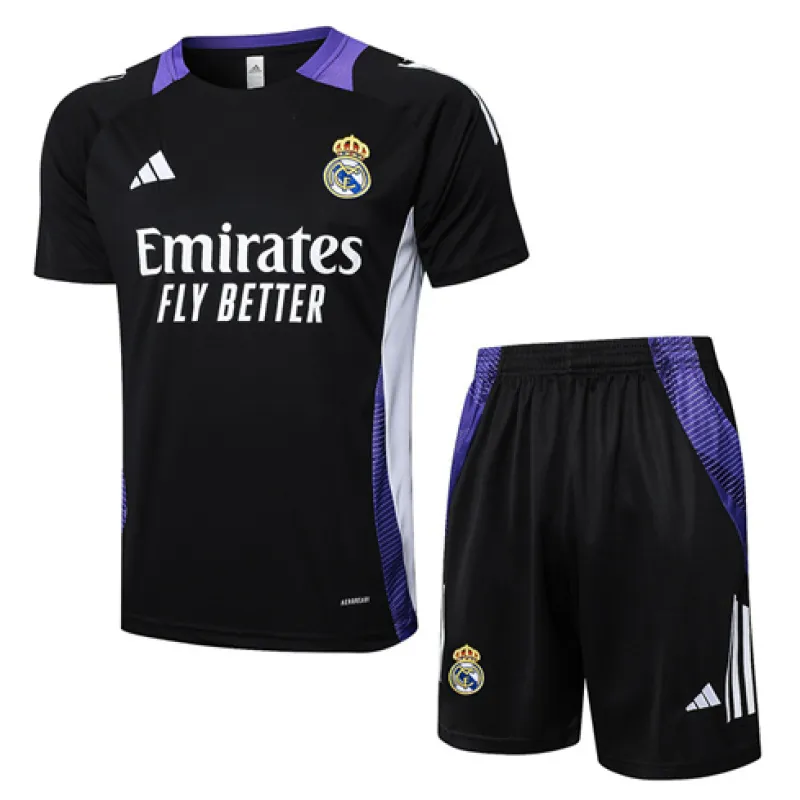 Maglia di allenamento+shorts del Real Madrid 2024/25 - Nero
