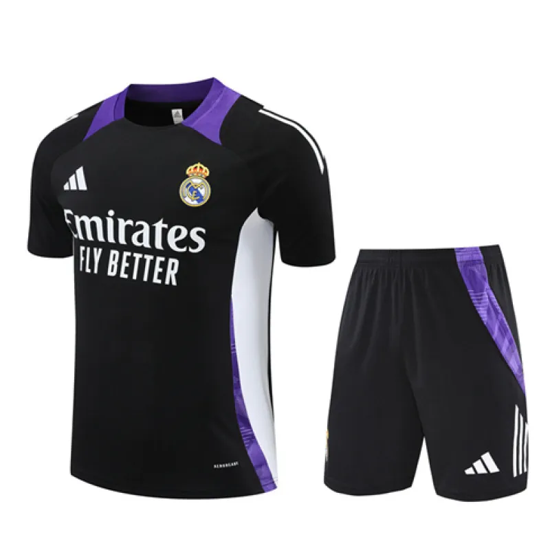 Maillot de formation+shorts du Real Madrid 2024/25 - Noir
