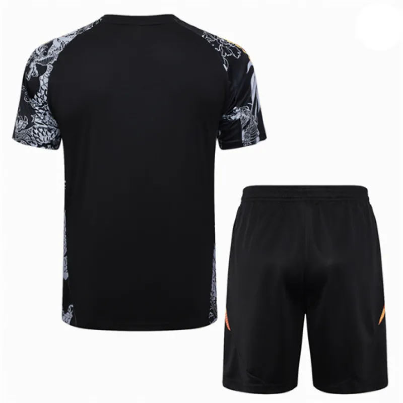Camiseta de entrenamiento + pantalones cortos para niños del Real Madrid 2024/25 - Negro