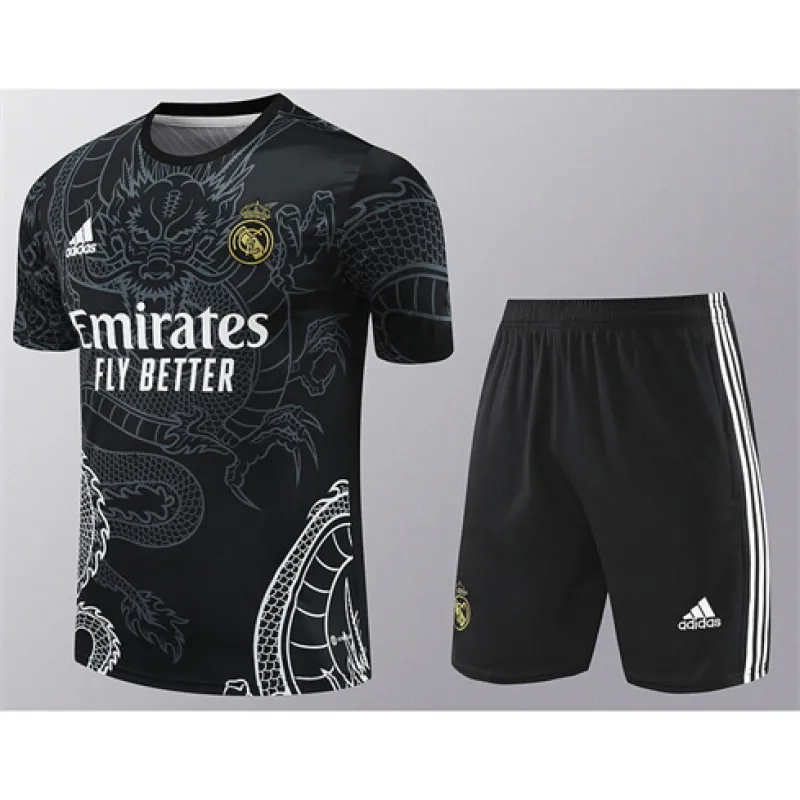 Camiseta de entrenamiento+pantalones cortos del Real Madrid 2024/25 - Negro