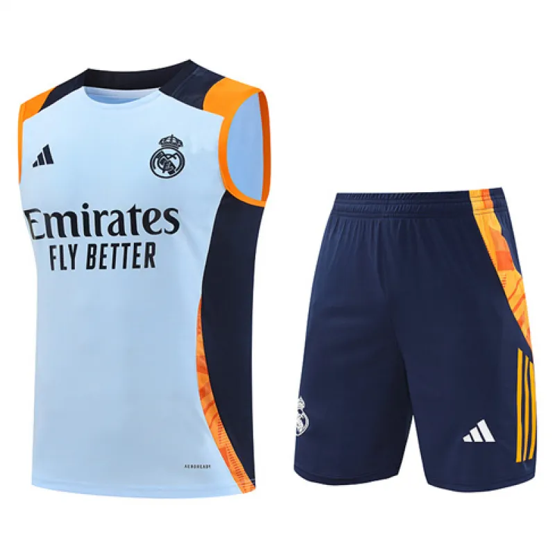 Real Madrid Shorts and Vest Set 2024/25 - Blue