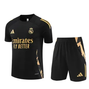 Real Madrid Children's Training Jersey + Shorts 2024/25 - Black