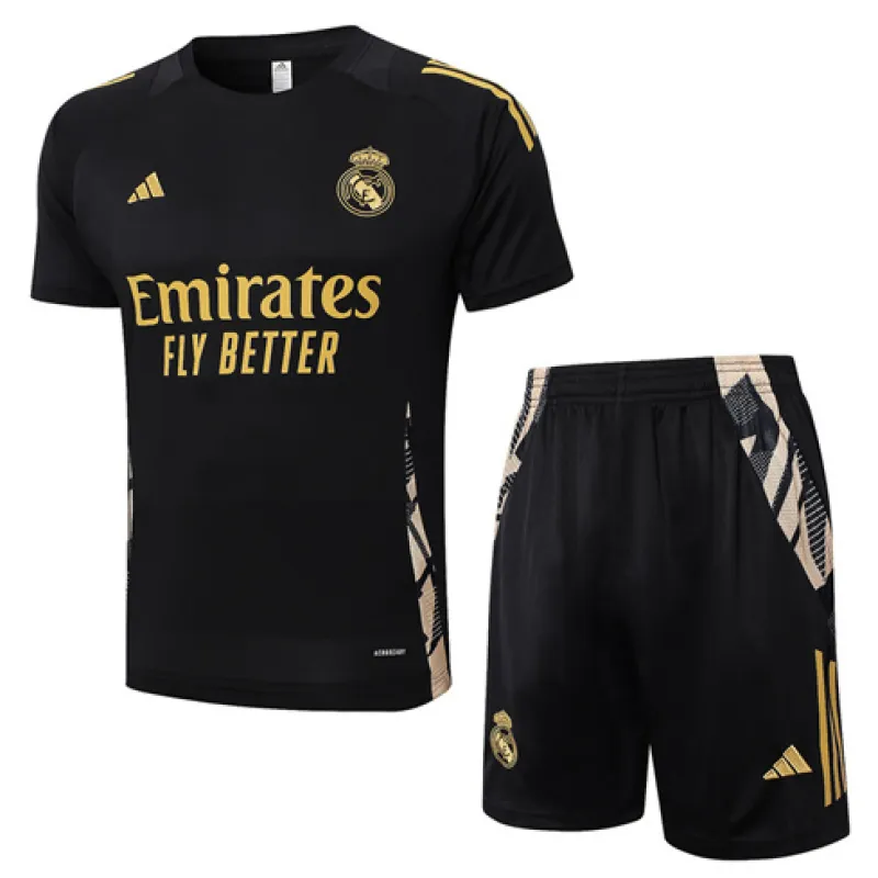Real Madrid Training Jersey+Shorts 2024/25 - Black