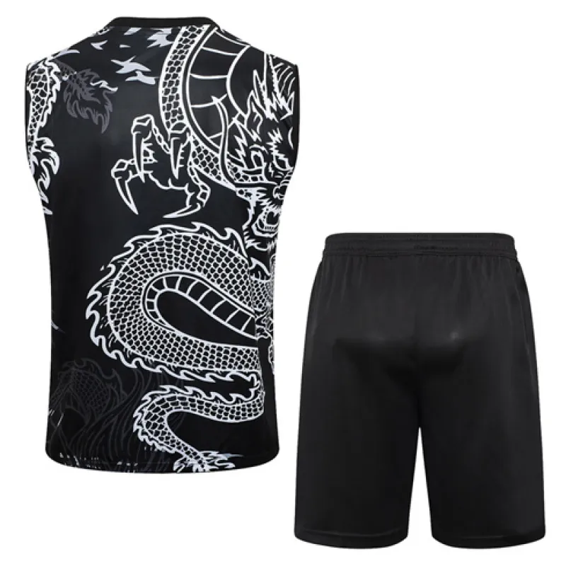 Real Madrid Shorts and Vest Set 2024/25 - Black