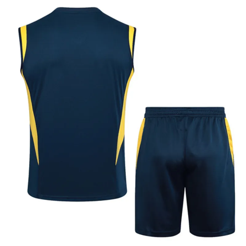 Ensemble de shorts et de gilet du Real Madrid 2024/25 - Bleu