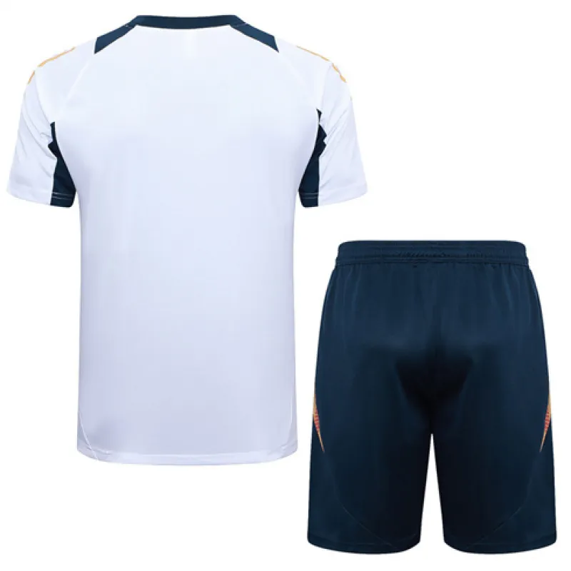 Camiseta de entrenamiento + pantalones cortos del Real Madrid 2024/25 - Blanca