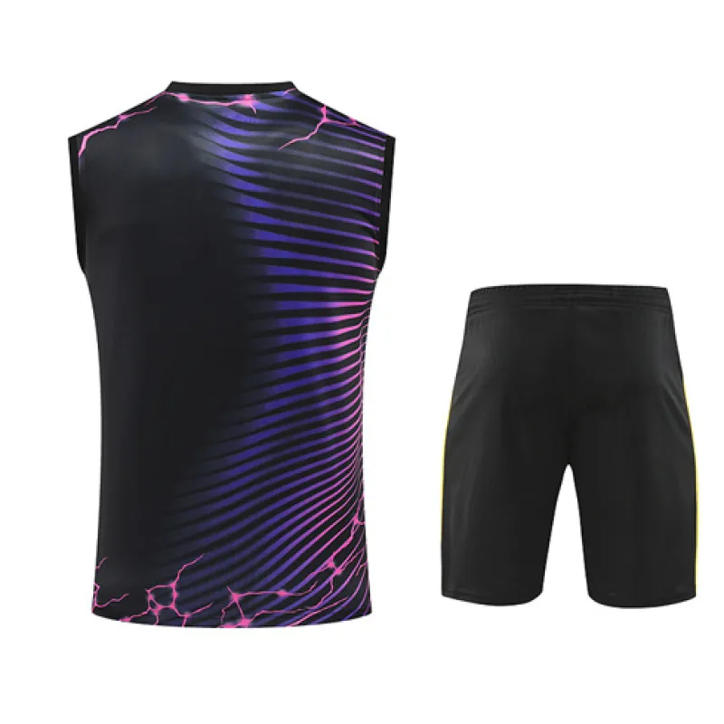 Ensemble shorts et gilet du Real Madrid 2024/25 - Noir