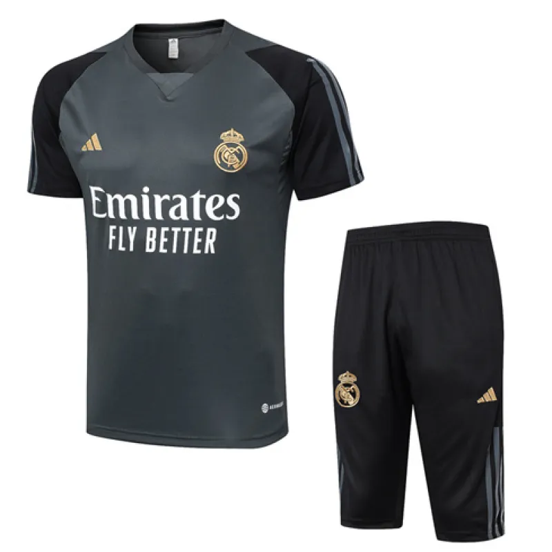 Conjunto de entrenamiento Real Madrid 2024/25 gris