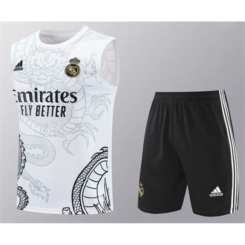 Real Madrid Shorts- und Weste-Set 2024/25 - Weiß