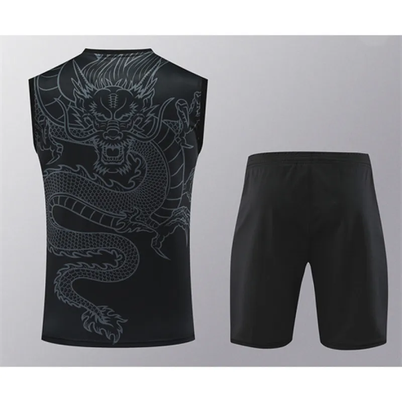 Ensemble shorts et gilet du Real Madrid 2024/25 - Noir