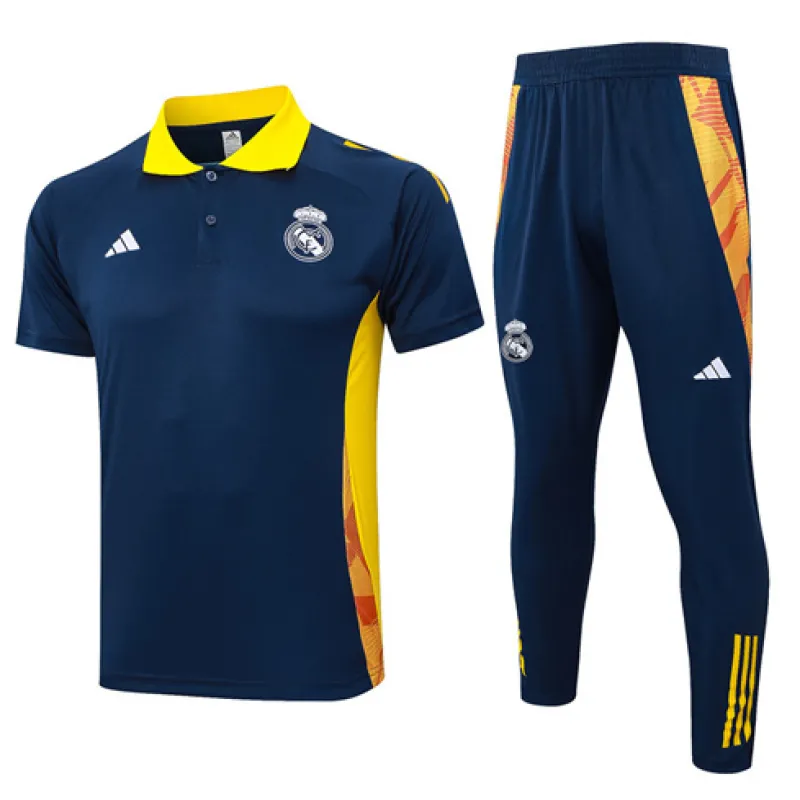 Camisa polo de entrenamiento + pantalones del Real Madrid 2024/25 - Azul