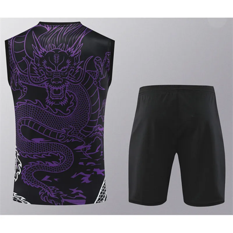 Real Madrid Shorts and Vest Set 2024/25 - Black