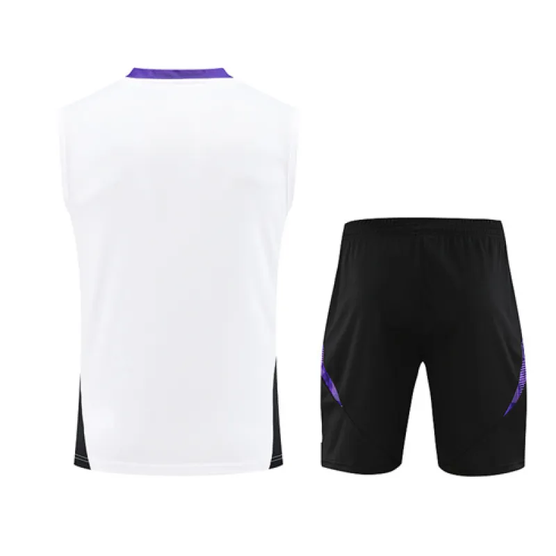 Real Madrid Shorts and Vest Set 2024/25 - White