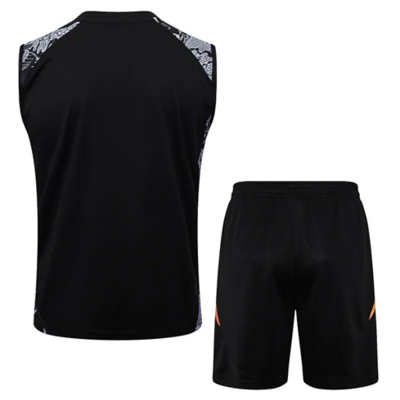 Real Madrid Shorts and Vest Set 2024/25 - Black
