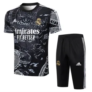 Maillot de formation+shorts du Real Madrid 2024/25 - Noir
