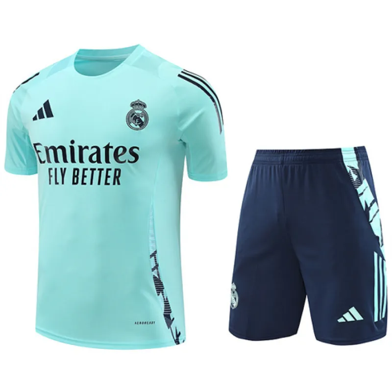 Maillot de formation + shorts du Real Madrid 2024/25 - Bleu