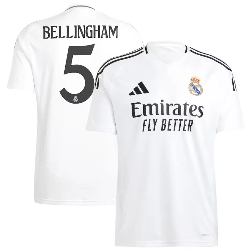 BELLINGHAM - Maillot domicile de Real Madrid 2024/25 - Blanc