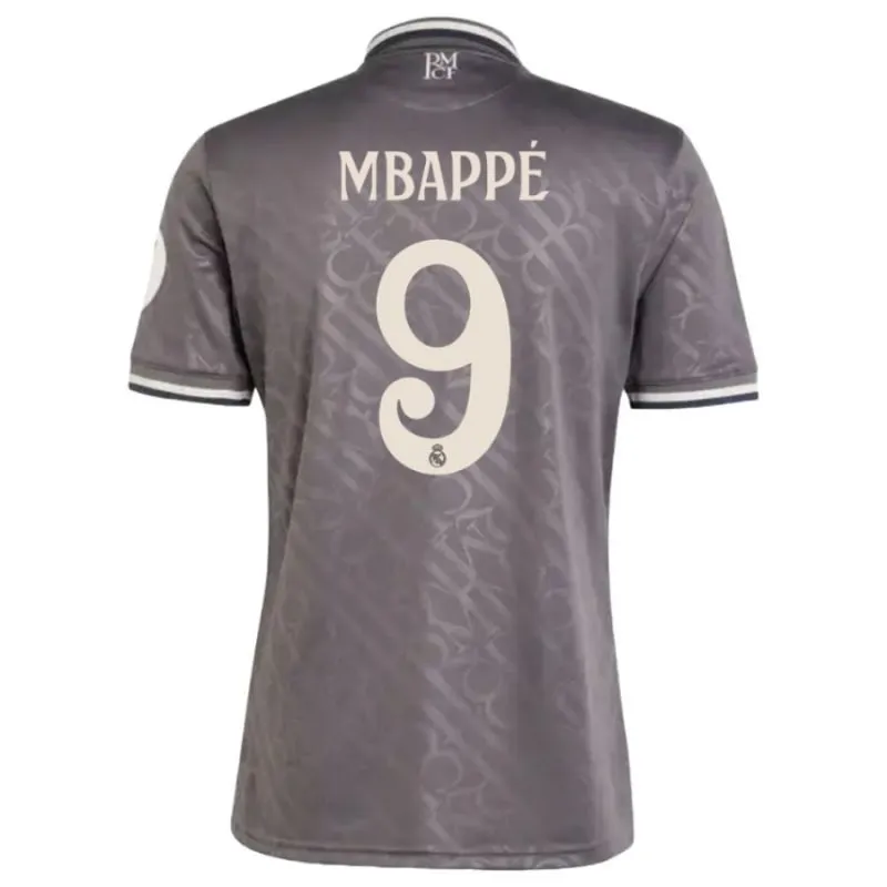 Mbappé - Drittes Trikot von Real Madrid 2024/25 - Grau