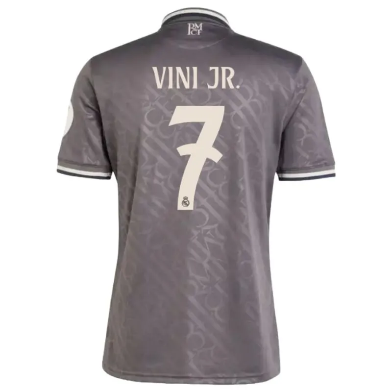 VINI JR Real Madrid 2024/25 Kids' Third Jersey Set - Grey