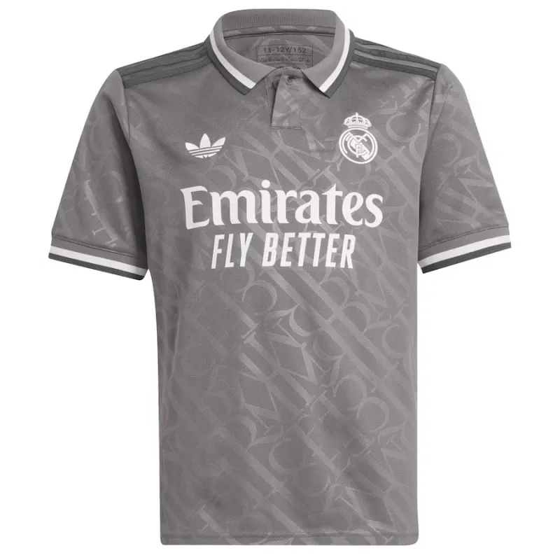 Troisième maillot pour enfants de Real Madrid 2024/25 - Gris