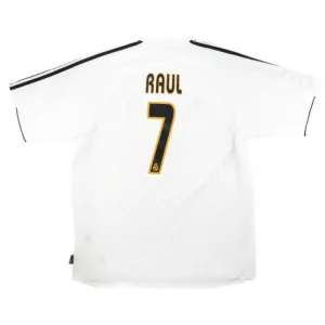 Raúl  Real Madrid Retro Jersey 2003/04 Home - White