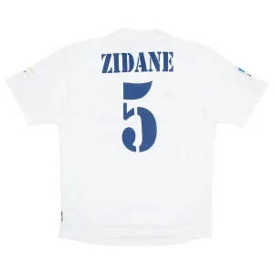 Zidane Real Madrid Retro Jersey 2001/02 Home - White