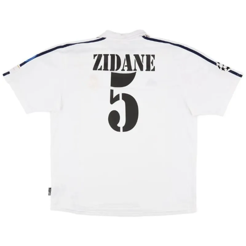 Zidane  Real Madrid Retro Trikot 2001/02 Heimspiel - Weiß