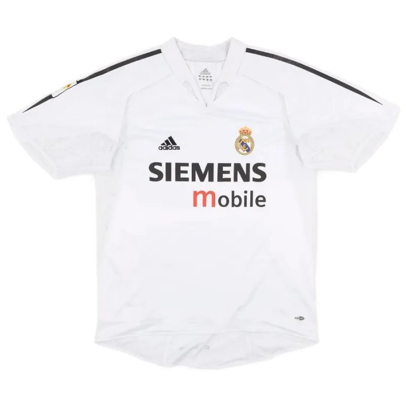 Maglia retro di Zidane  per il Real Madrid, casa 2004/05 - Bianca