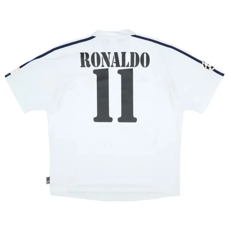 Ronaldo Real Madrid Retro Trikot 2002/03 Heimspiel - Weiß