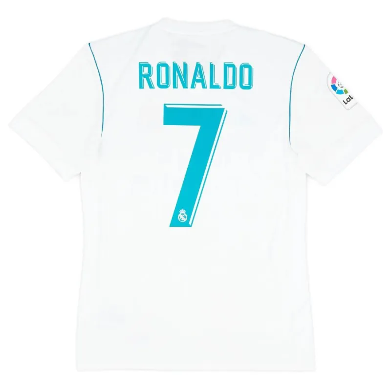 Cristiano  Ronaldo Real Madrid Retro Trikot 2017/18 Heimspiel - Weiß