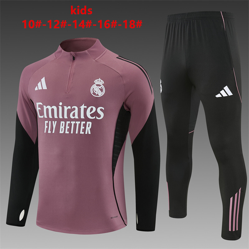 Real Madrid 2025/26 Ensemble Sport Enfant violet