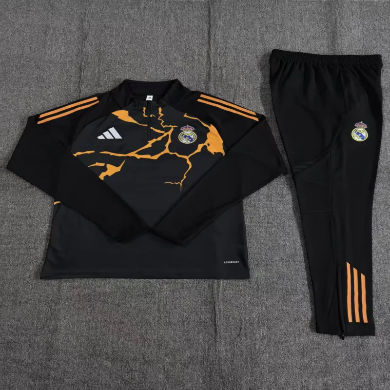 Real Madrid 2025/26 Conjunto Deportivo Infantil negro