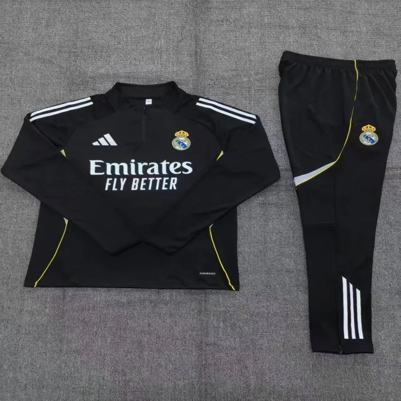 Real Madrid 2025/26 Conjunto Deportivo Infantil negro